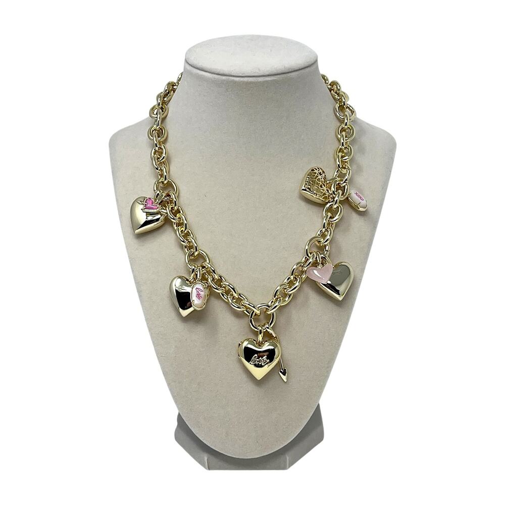 NWT Kendra Scott Jayna Statement Necklace Gold 13 Interchangeable Charms $250